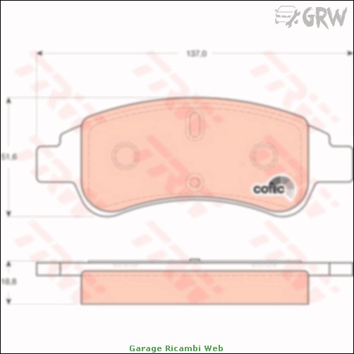 TRW Genuine pastiglie – Part Number GDB1563