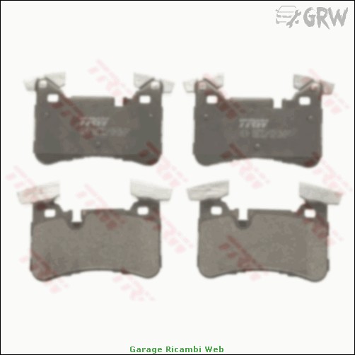 gdb1856 kit pastiglie freno trw posteriore mercedes classe e 63 c cls <h3><u><b>il prodotto e' compatibile con i seguenti veicoli:</b></u><br><br>mercedes-benz classe e (w212) e 63 amg 4-matic (212.092) tre volumi [2013-01 > 2016-12] cc:5461 kw:410 hp:558<br>mercedes-benz classe e (w212) e 63 amg (212.075) tre volumi [2013-02 > 2016-12] cc:5461 kw:430 hp:585<br>mercedes-benz classe e (w212) e 63 amg (212.077) tre volumi [2009-12 > 2015-12] cc:6208 kw:386 hp:525<br>mercedes-benz classe e t-model (s212) e 63 amg 4-matic (212.292) station wagon [2011-02 > 2016-12] cc:5461 kw:410 hp:558<br>mercedes-benz classe e t-model (s212) e 63 amg (212.275) station wagon [2013-02 > 2016-12] cc:5461 kw:430 hp:585<br>mercedes-benz classe e t-model (s212) e 63 amg (212.277) station wagon [2009-08 > 2011-12] cc:6208 kw:386 hp:525<br>mercedes-benz classe c (w204) c 63 amg (204.077) tre volumi [2008-02 > 2014-01] cc:6208 kw:373 hp:507<br>mercedes-benz classe c t-model (s204) c 63 amg station wagon [2013-06 > 2014-08] cc:6208 kw:373 hp:507<br>mercedes-benz classe c coupe (c204) c 63 amg (204.377) coupe [2012-01 > ] cc:6208 kw:380 hp:517<br>mercedes-benz cls (c218) cls 63 amg (218.374) coupe [2011-01 > 2017-12] cc:5461 kw:386 hp:525<br>mercedes-benz cls (c218) cls 63 amg (218.374) coupe [2011-01 > 2017-12] cc:5461 kw:410 hp:558<br>mercedes-benz cls (c218) cls 63 amg 4-matic (218.392) coupe [2013-05 > 2017-12] cc:5461 kw:410 hp:558<br>mercedes-benz cls (c218) cls 63 amg (218.375) coupe [2013-02 > 2017-12] cc:5461 kw:430 hp:585<br>mercedes-benz cls (c218) cls 63 amg 4-matic (218.376) coupe [2013-02 > 2017-12] cc:5461 kw:430 hp:585<br>mercedes-benz cls shooting brake (x218) cls 63 amg (218.974) station wagon [2012-10 > 2017-12] cc:5461 kw:386 hp:525<br>mercedes-benz cls shooting brake (x218) cls 63 amg (218.974) station wagon [2013-05 > 2017-12] cc:5461 kw:410 hp:558<br>mercedes-benz cls shooting brake (x218) cls 63 amg 4-matic (218.992) station wagon [2013-05 > 2017-12] cc:5461 kw:410 hp:558<br>mercedes-benz cls shooting brake (x218) cls 63 amg (218.975) station wagon [2013-02 > 2017-12] cc:5461 kw:430 hp:585<br>mercedes-benz cls shooting brake (x218) cls 63 amg 4-matic (218.976) station wagon [2013-02 > 2017-12] cc:5461 kw:430 hp:585<br></h3>