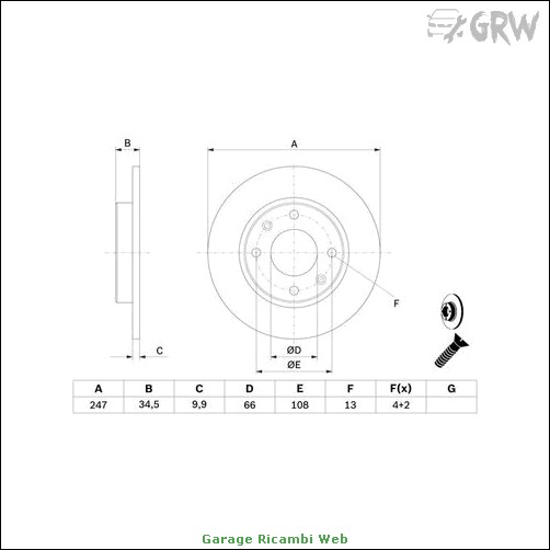 0986478046 coppia dischi freno bosch anteriore per citroen visa saxo c15 zx peu citroen visa 17 d 2 volumi /coda spiovente [1984-04 > 1991-03] cc:1769 kw:44 hp:60<br>citroen saxo (s0, s1) 1.0 x 2 volumi /coda spiovente [1996-05 > 1998-11] cc:954 kw:33 hp:45<br>citroen saxo (s0, s1) 1.0 x 2 volumi /coda spiovente [1998-05 > 2003-06] cc:954 kw:37 hp:50<br>citroen saxo (s0, s1) 1.1 x, sx 2 volumi /coda spiovente [1996-05 > 2003-09] cc:1124 kw:40 hp:54<br>citroen saxo (s0, s1) 1.1 x, sx 2 volumi /coda spiovente [1996-05 > 2003-09] cc:1124 kw:44 hp:60<br>