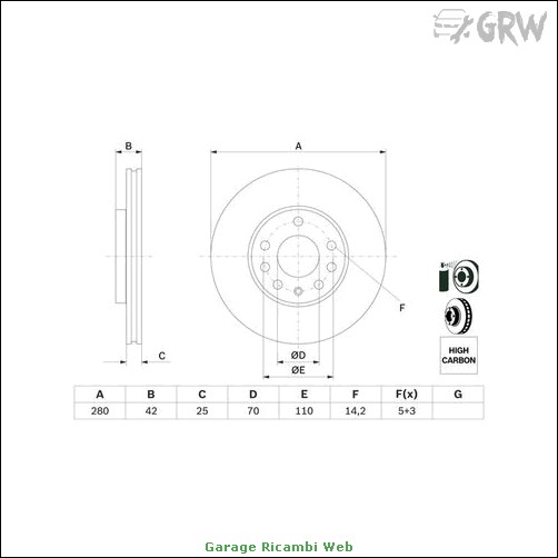 0986478883 coppia dischi freno bosch anteriore per opel zafira b a / meriva cor opel zafira b cassone/limousine spaziosa (a05) 1.8 van (m75) cassone/limousine spaziosa [2005-07 > 2015-04] cc:1796 kw:103 hp:140<br>opel zafira b cassone/limousine spaziosa (a05) 1.7 cdti van (m75) cassone/limousine spaziosa [2008-01 > 2015-04] cc:1686 kw:92 hp:125<br>opel zafira a mpv / space wagon (t98) 1.6 cng (f75) mpv / space wagon [2001-09 > 2005-06] cc:1598 kw:71 hp:97<br>opel zafira a mpv / space wagon (t98) 1.6 16v (f75) mpv / space wagon [1999-04 > 2005-06] cc:1598 kw:74 hp:101<br>opel zafira a mpv / space wagon (t98) 1.8 16v (f75) mpv / space wagon [1999-04 > 2000-09] cc:1796 kw:85 hp:116<br>
