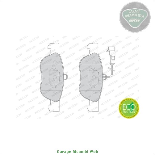 fdb1056 kit pastiglie freno ferodo anteriore per alfa romeo 146 145 fiat barche alfa romeo 146 (930_) 1.4 i.e. 16v t.s. (930.b3a) hatchback [1996-11 > 2001-01] cc:1370 kw:76 hp:103<br>alfa romeo 146 (930_) 1.6 16v t.s. (930.b2c) hatchback [1997-09 > 2000-12] cc:1598 kw:82 hp:112<br>alfa romeo 146 (930_) 1.6 i.e. 16v t.s. (930.b2b, 930.b2c) hatchback [1996-11 > 2001-10] cc:1598 kw:88 hp:120<br>alfa romeo 146 (930_) 1.9 td (930.b4a) hatchback [1994-12 > 1999-02] cc:1929 kw:66 hp:90<br>alfa romeo 146 (930_) 1.9 jtd (930.b4b) hatchback [1999-02 > 2001-01] cc:1910 kw:77 hp:105<br>alfa romeo 145 (930_) 1.4 i.e. 16v t.s. (930.a3a) hatchback [1996-12 > 2001-01] cc:1370 kw:76 hp:103<br>