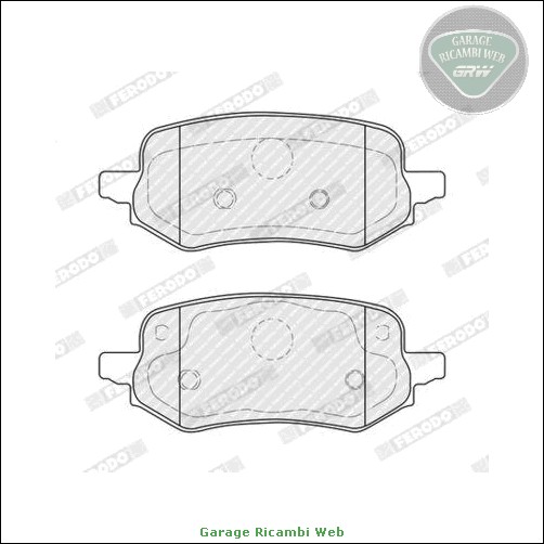 Ferodo Premier Kit Pastiglie Freno A Disco FDB1382: Confezione 4 Pezzi, Con Clip Pistone, WVA 23073, Per Sistema ATE - 3